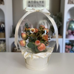 Premium Ürün-Turuncu Kuru Gül Modeli